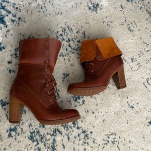 Timberland Booted Heels, size 8.5, 3 inch heel